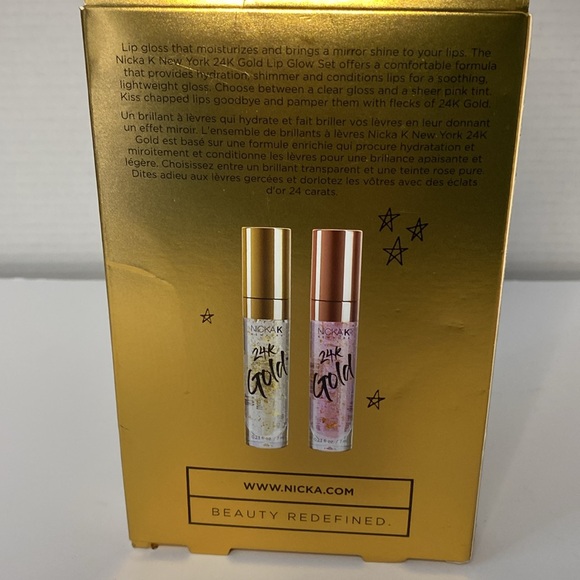 24K Gold Lip Gloss Glow Set – Hydrating, Shimmer & Shine - Picture 3 of 3